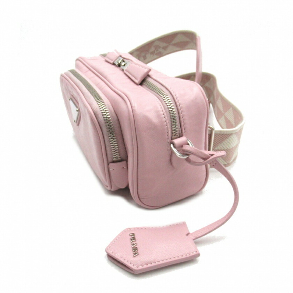 Prada Nappa Leather Multipocket Shoulder Bag Pink… - image 3